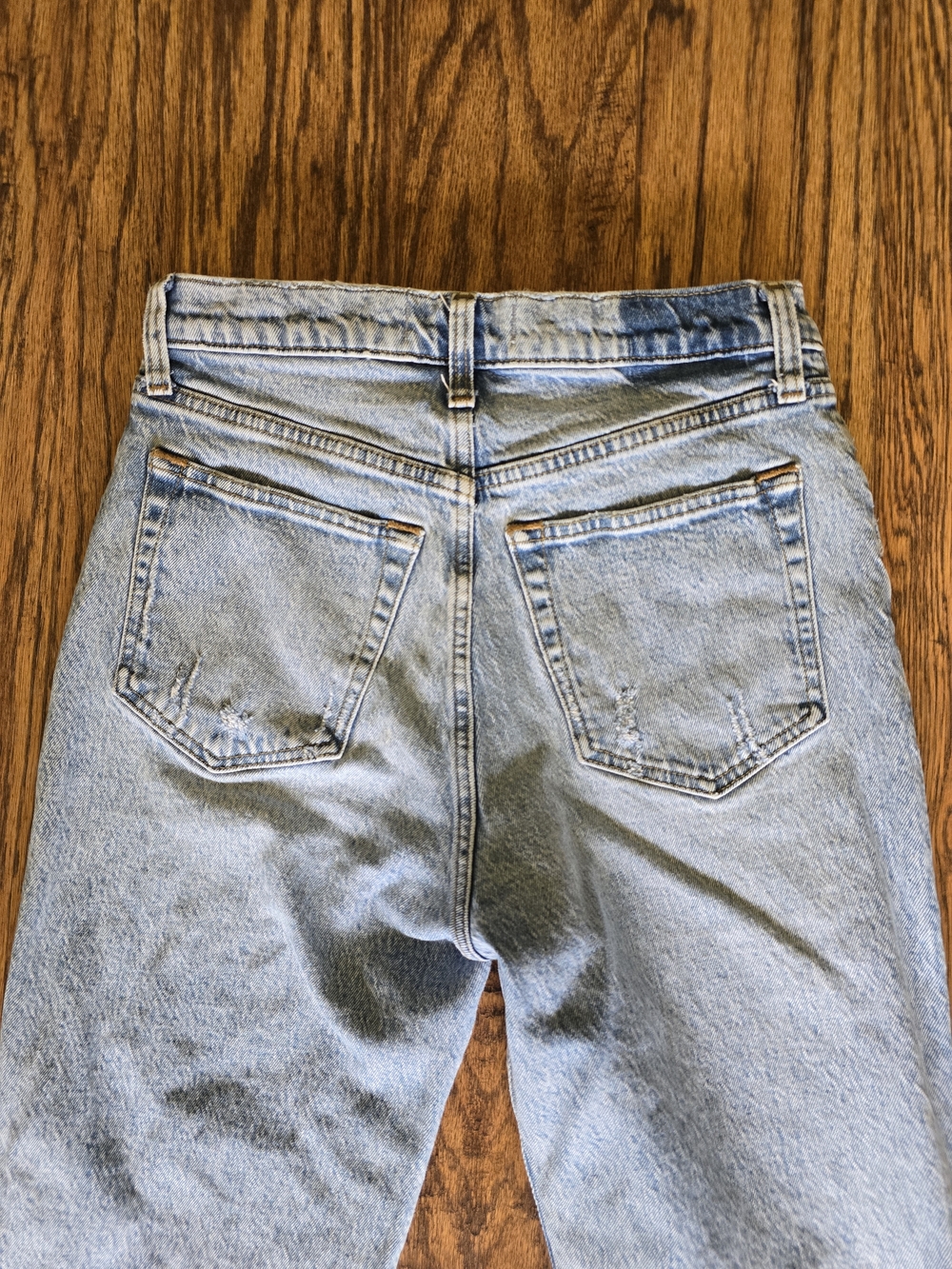 Abercrombie & Fitch High Rise Dad Jeans EUC - Women's Size 2 - Light Wash - Picture 5 of 12
